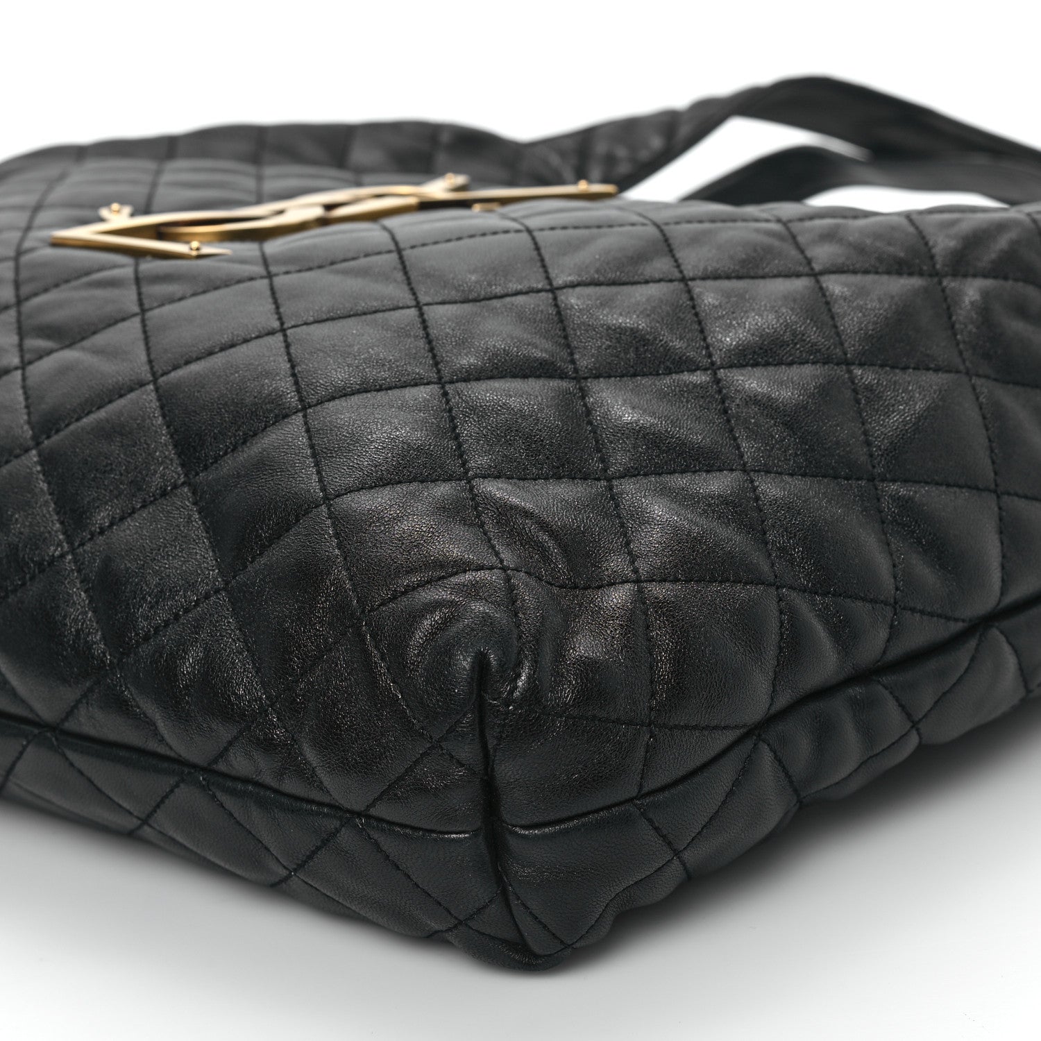 Saint Laurent Lambskin Quilted Maxi Icare Shopping Tote Black 11 of 13