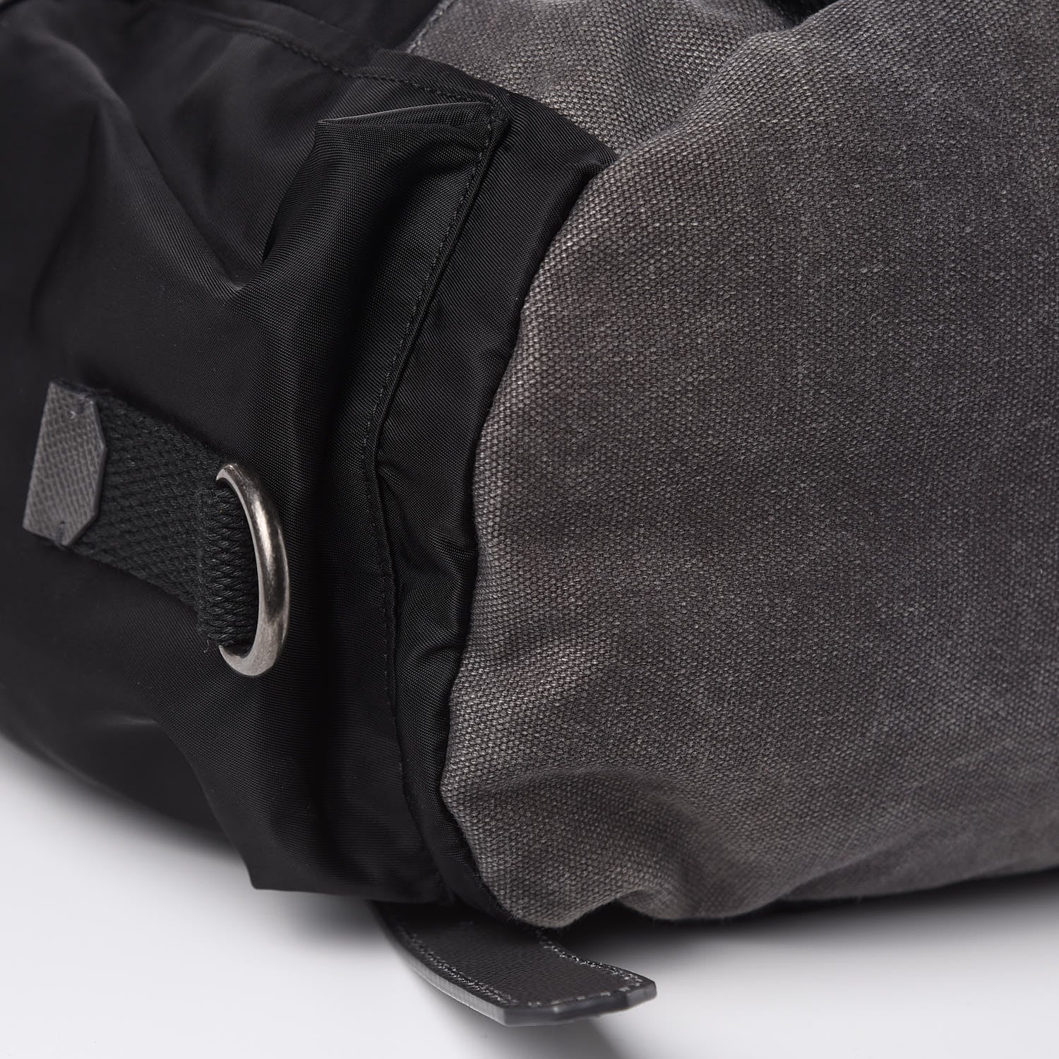 Dolce & Gabbana Nylon Cotton Canvas Dauphine Zaino Backpack Nero Anthracite 8 of 10