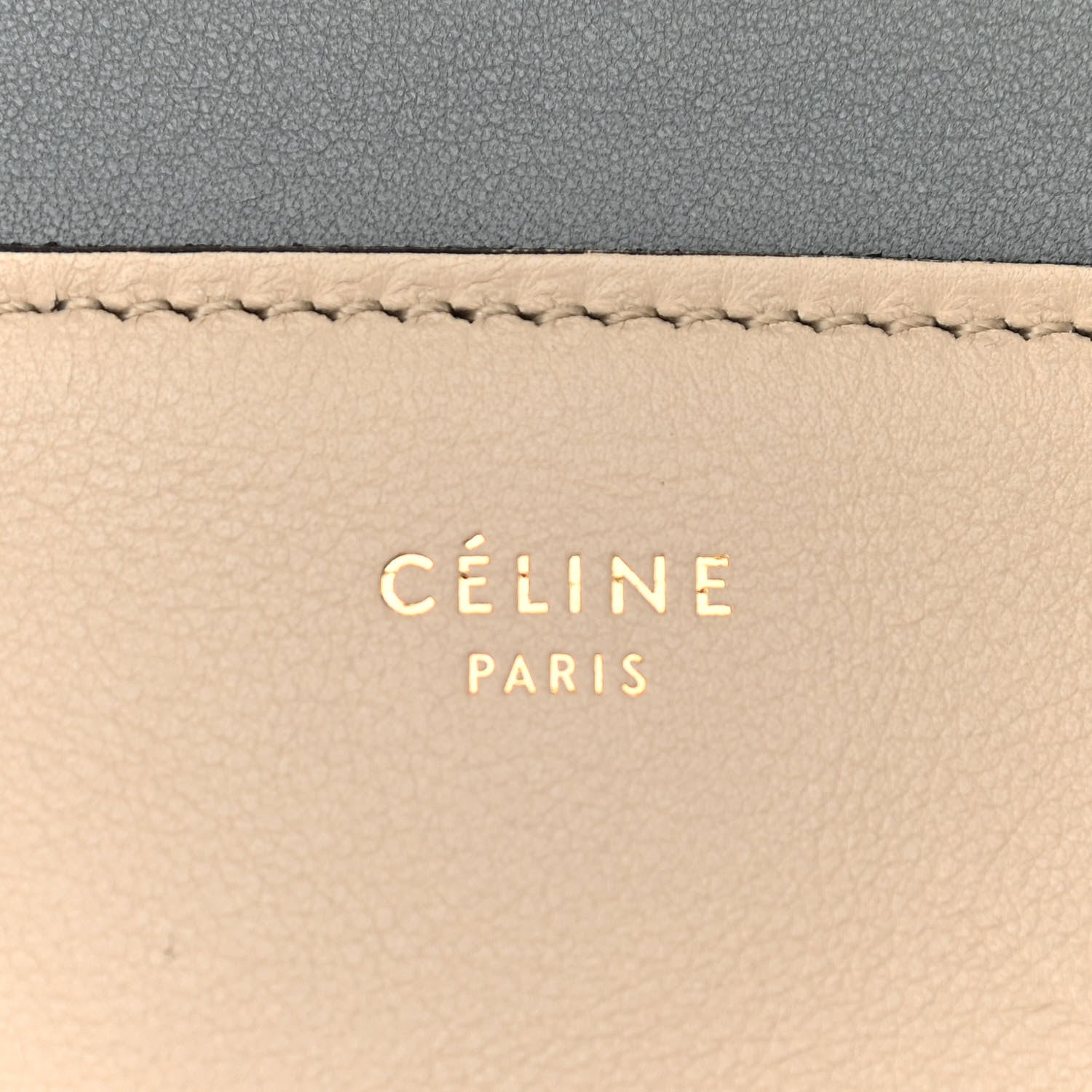 Celine Shiny Smooth Calfskin Medium Frame Shoulder Bag Grege Storm 6 of 10