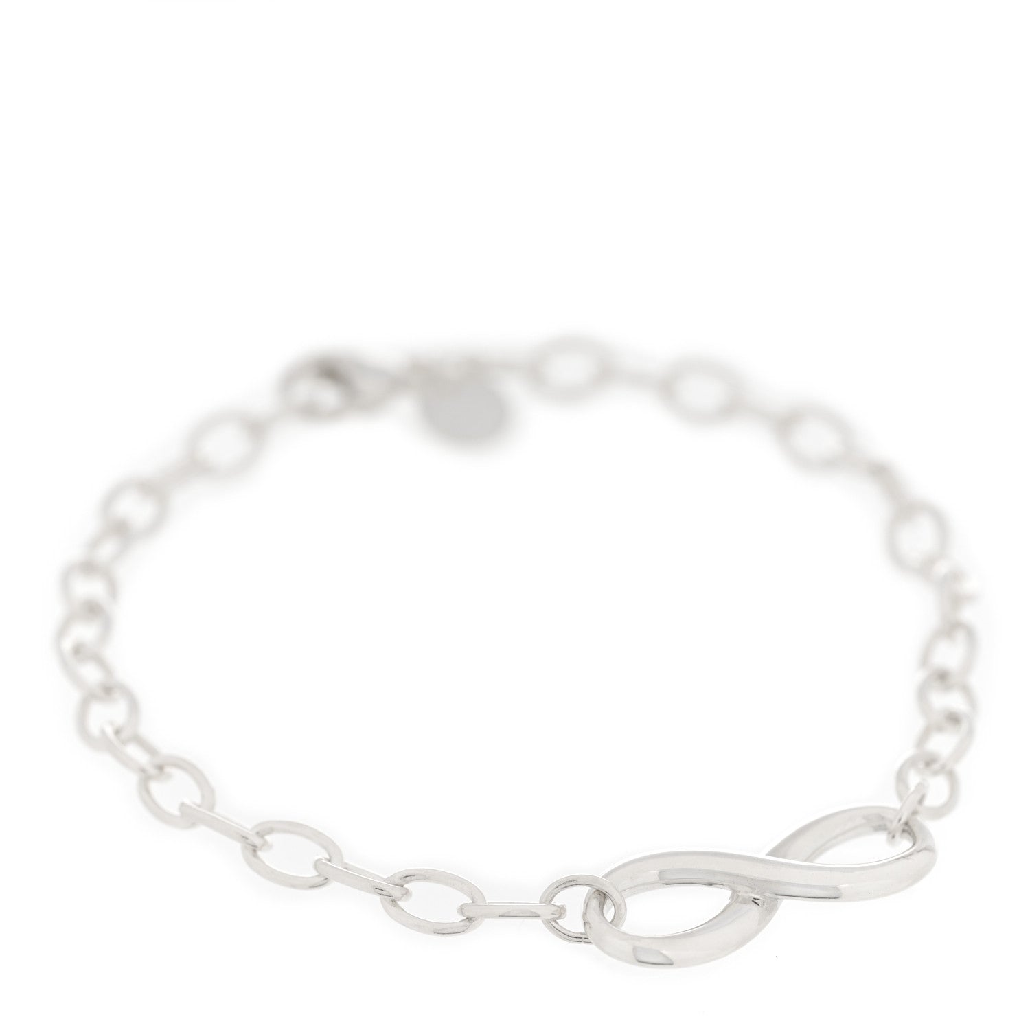 Tiffany Sterling Silver Infinity Chain Bracelet 1 of 3