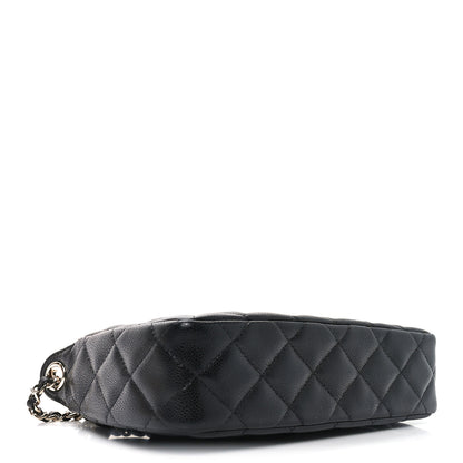 Chanel Caviar Quilted Purse With Chain Black 4 of 11