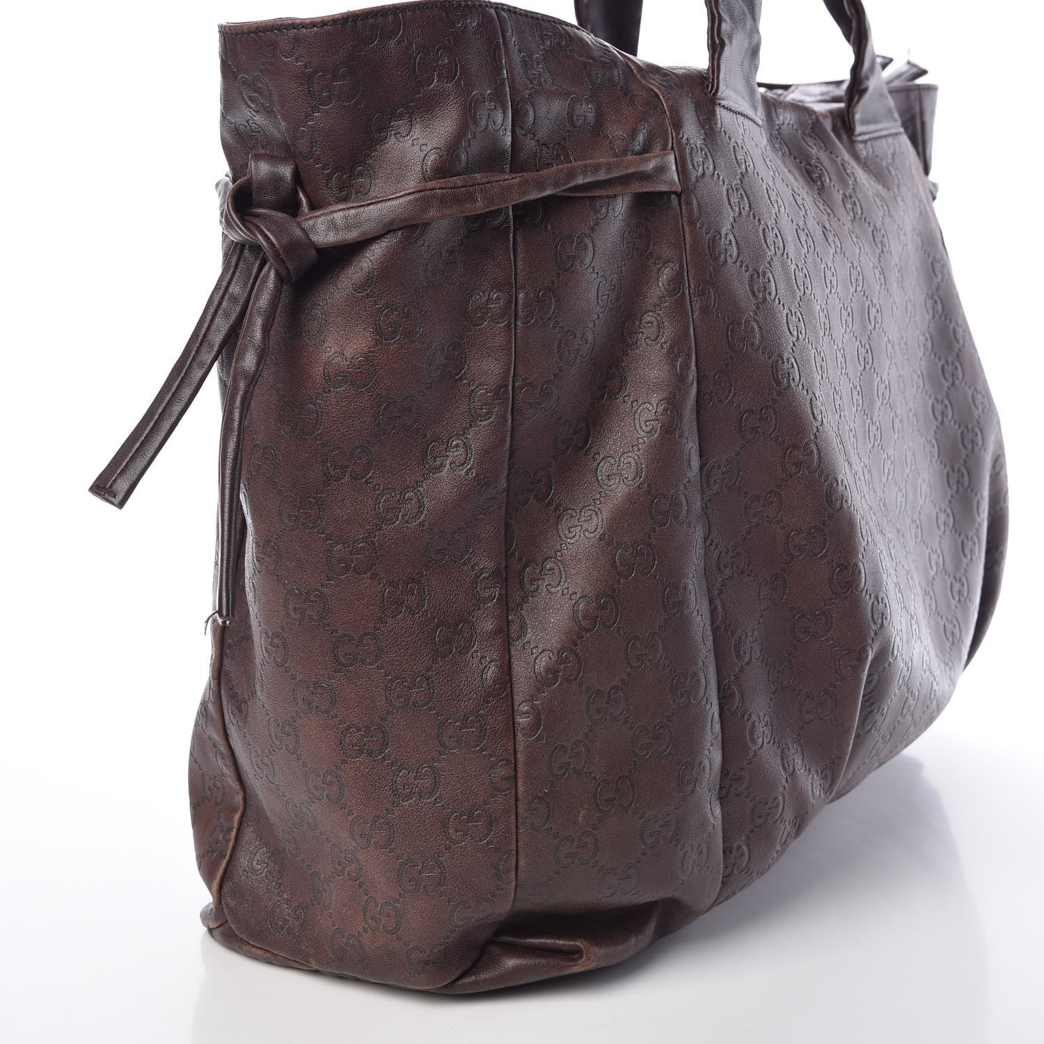 Gucci Guccissima Large Hysteria Tote Brown 8 of 13