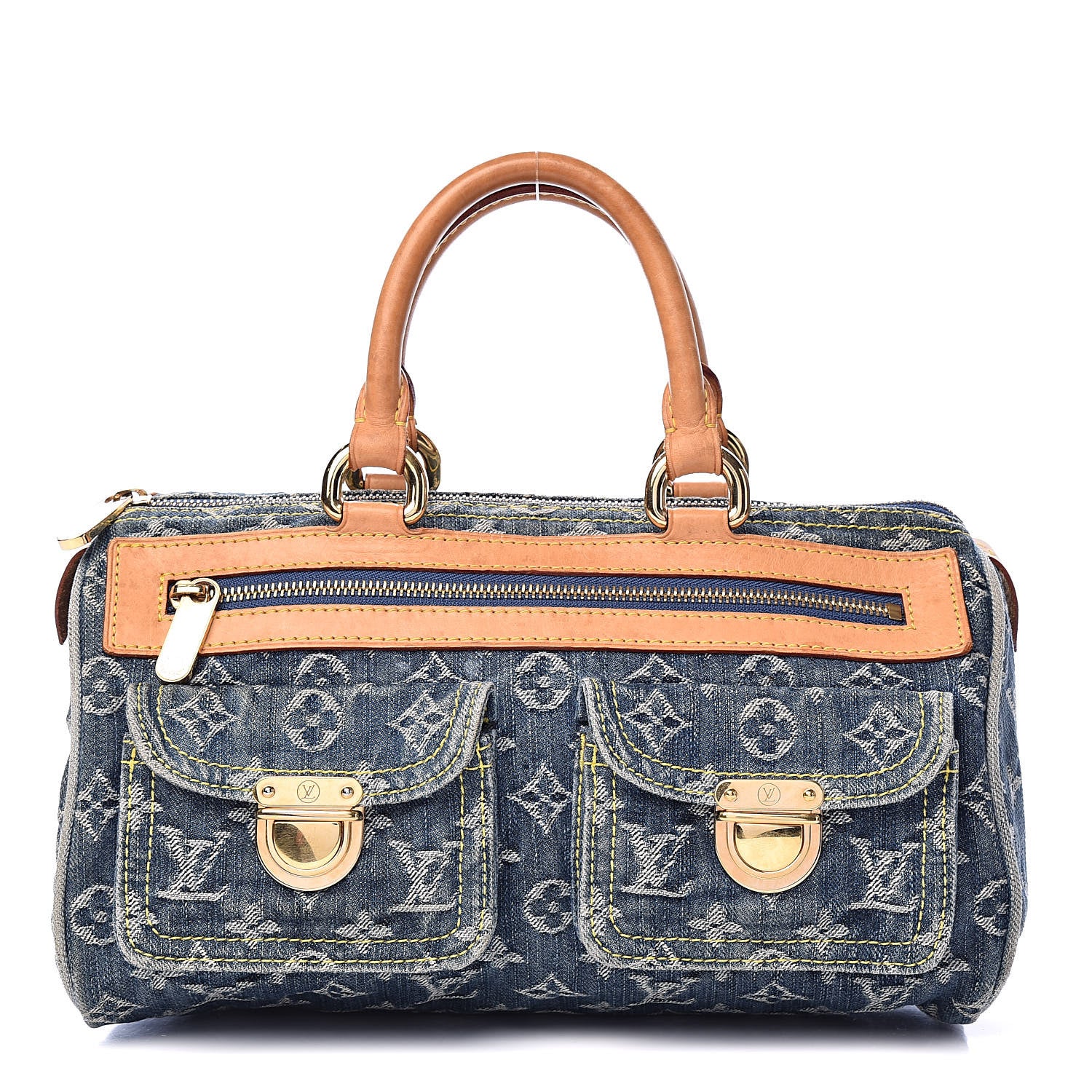 Louis Vuitton Monogram Denim Neo Speedy Blue 1 of 24