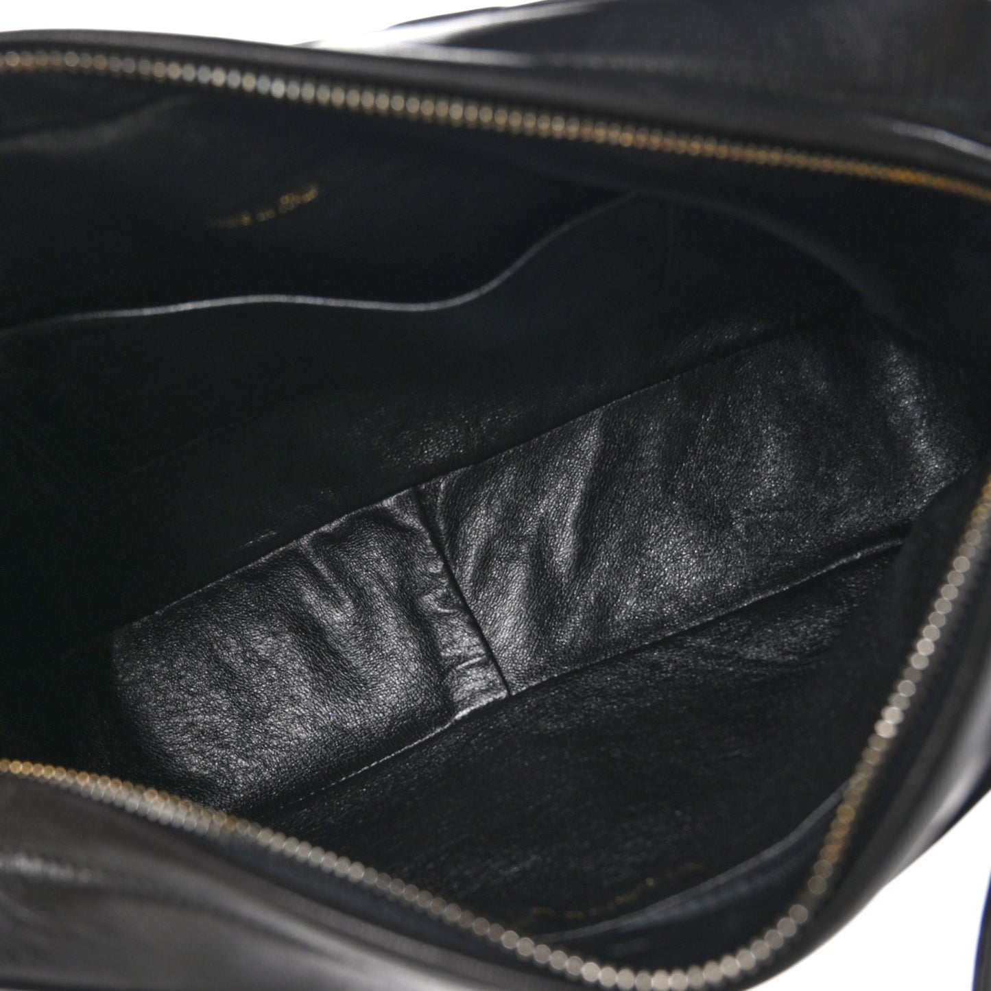 Lambskin Quilted Tassel Camera Case Black