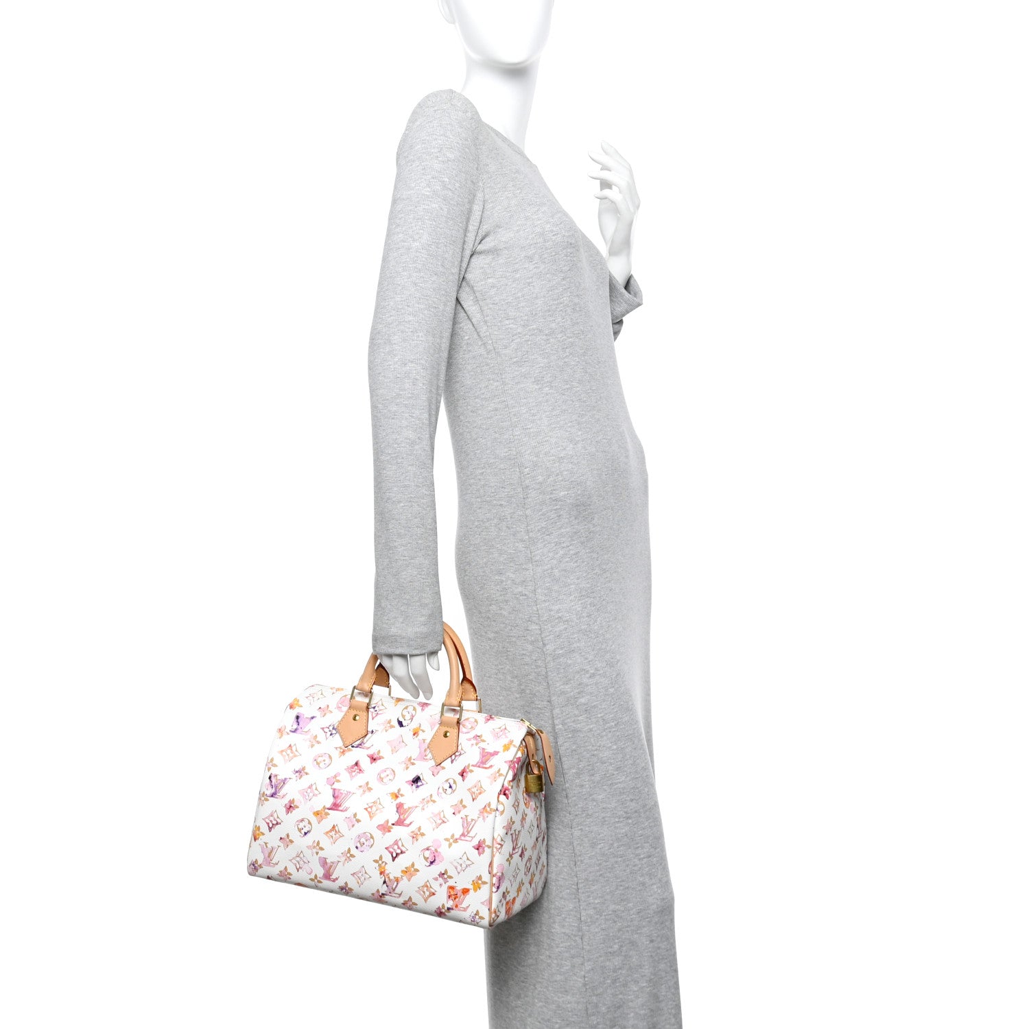 Louis Vuitton Watercolor Aquarelle Speedy 30 White 2 of 14