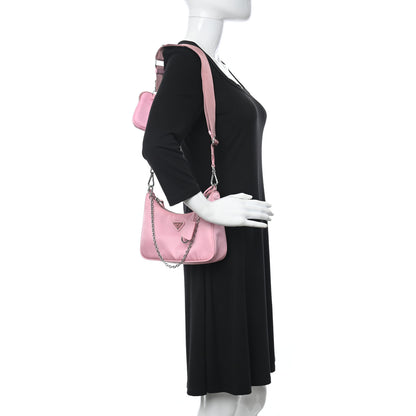 Prada Nylon Re-Edition 2005 Shoulder Bag Rosa 2 of 13