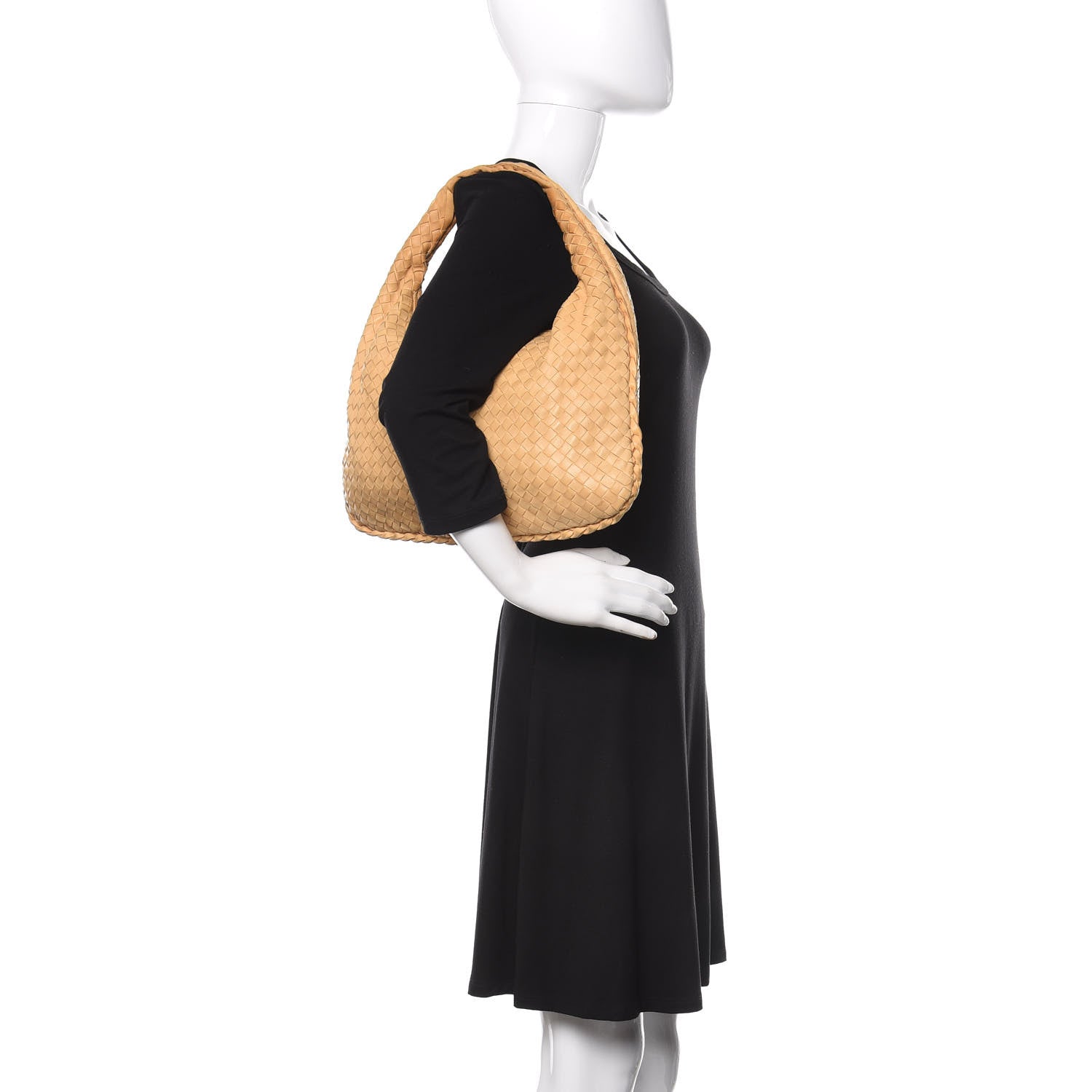 Bottega Veneta Nappa Intrecciato Veneta Hobo Camel 2 of 11