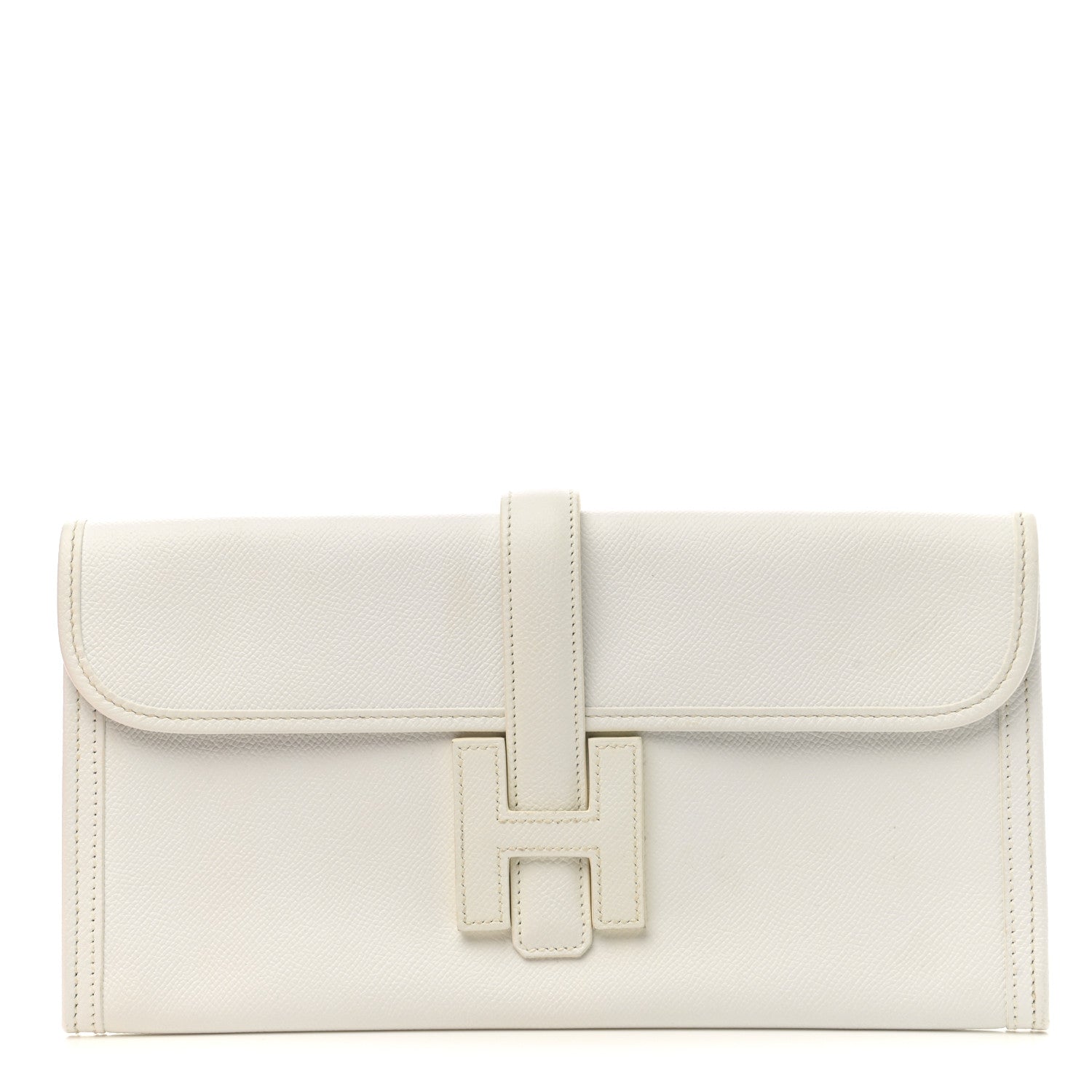 Hermes Epsom Jige Elan 29 Clutch White 1 of 9