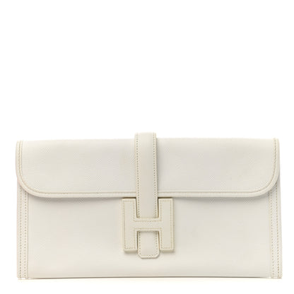 Hermes Epsom Jige Elan 29 Clutch White 1 of 9