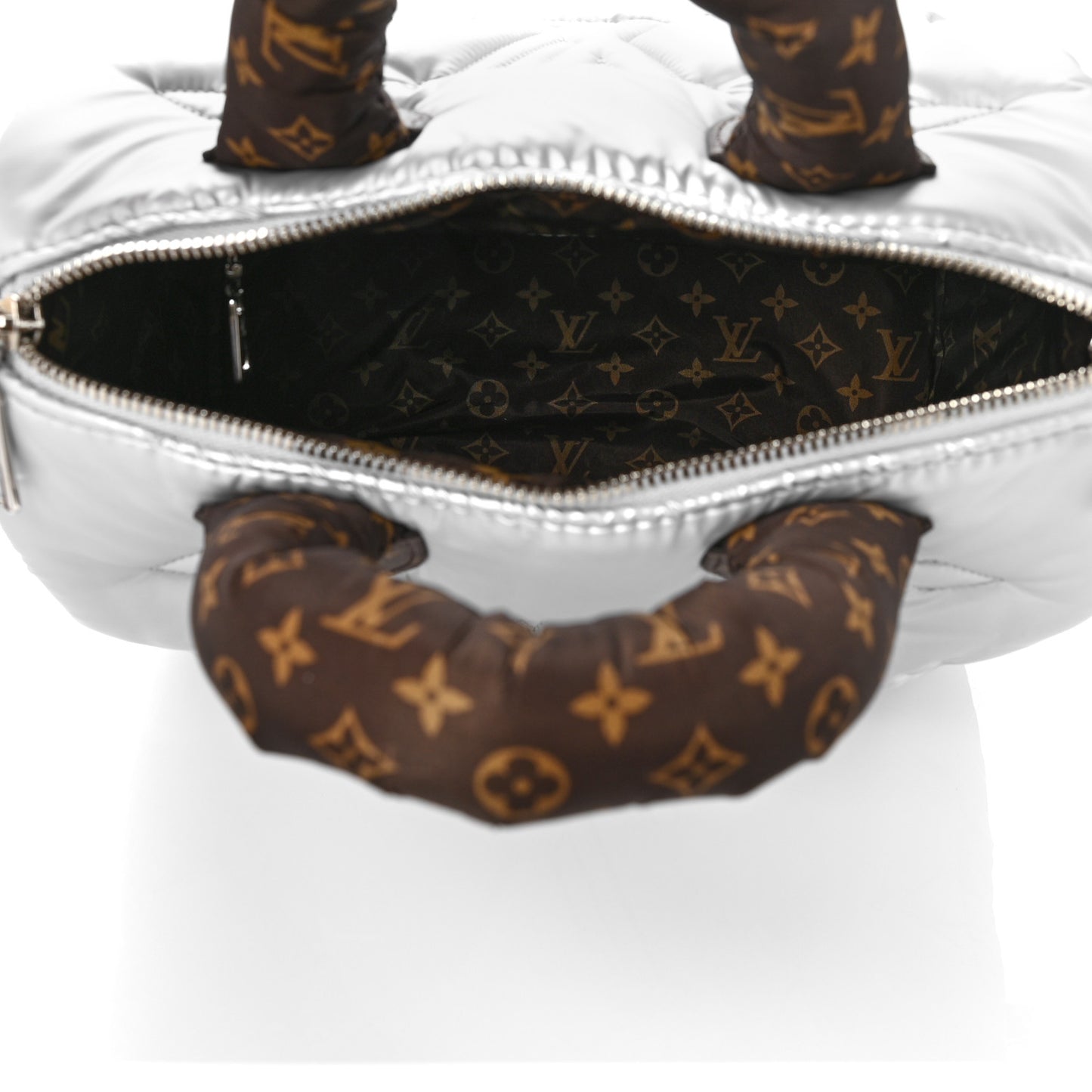Econyl Mini Monogram Pillow Speedy Bandouliere 25 Silver