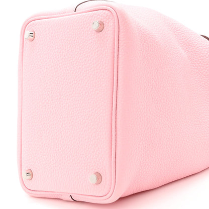 Hermes Taurillon Clemence Picotin Lock 18 PM Rose Sakura 10 of 11