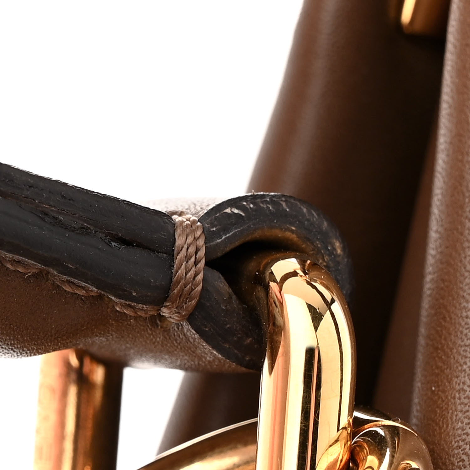 Fendi Vitello Morgan Fabric Jacquard Pequin Peekaboo Iconic Satchel Tobacco Black 11 of 13