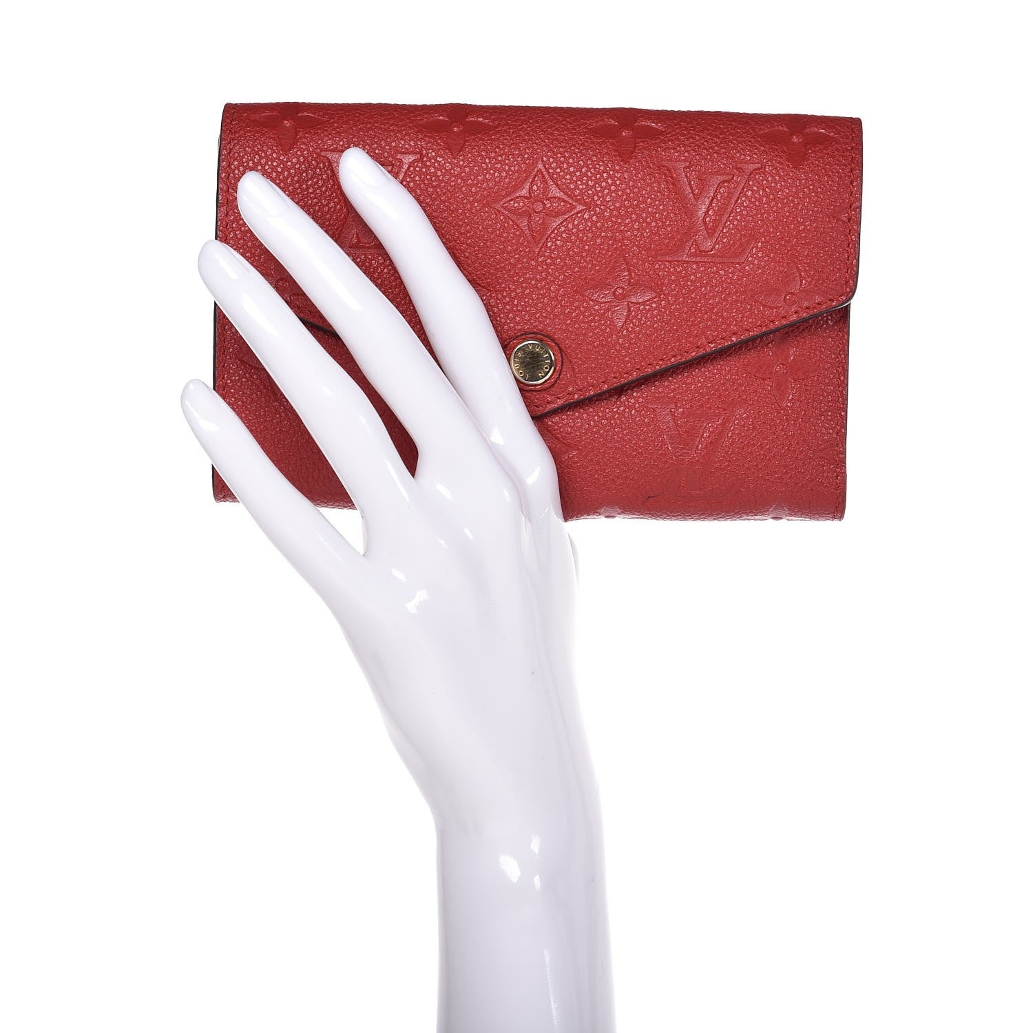 Louis Vuitton Empreinte Compact Curieuse Wallet Cherry 2 of 9