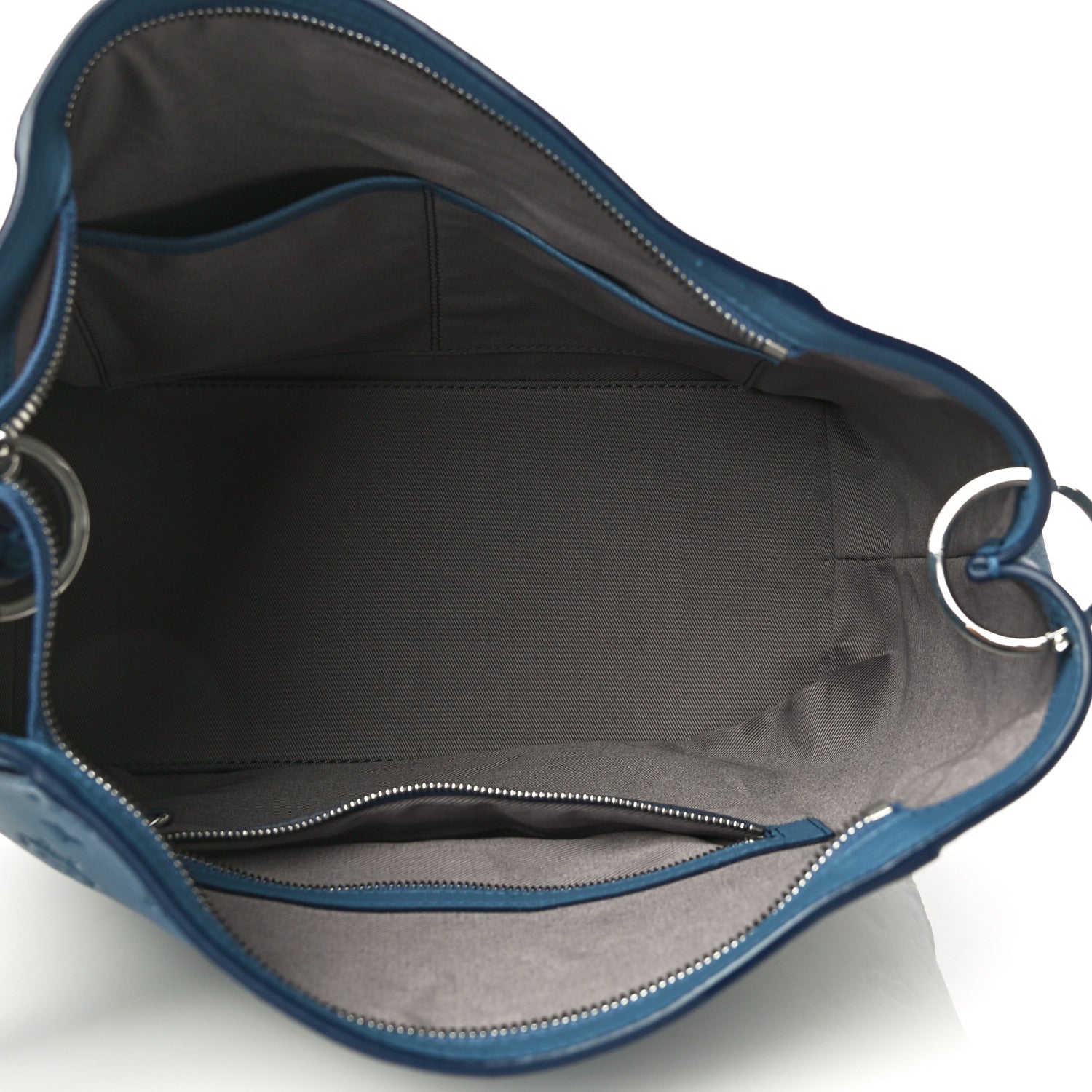 MCM Calfskin Ottomar Monogram Large Klara Hobo Luft Blue 5 of 9