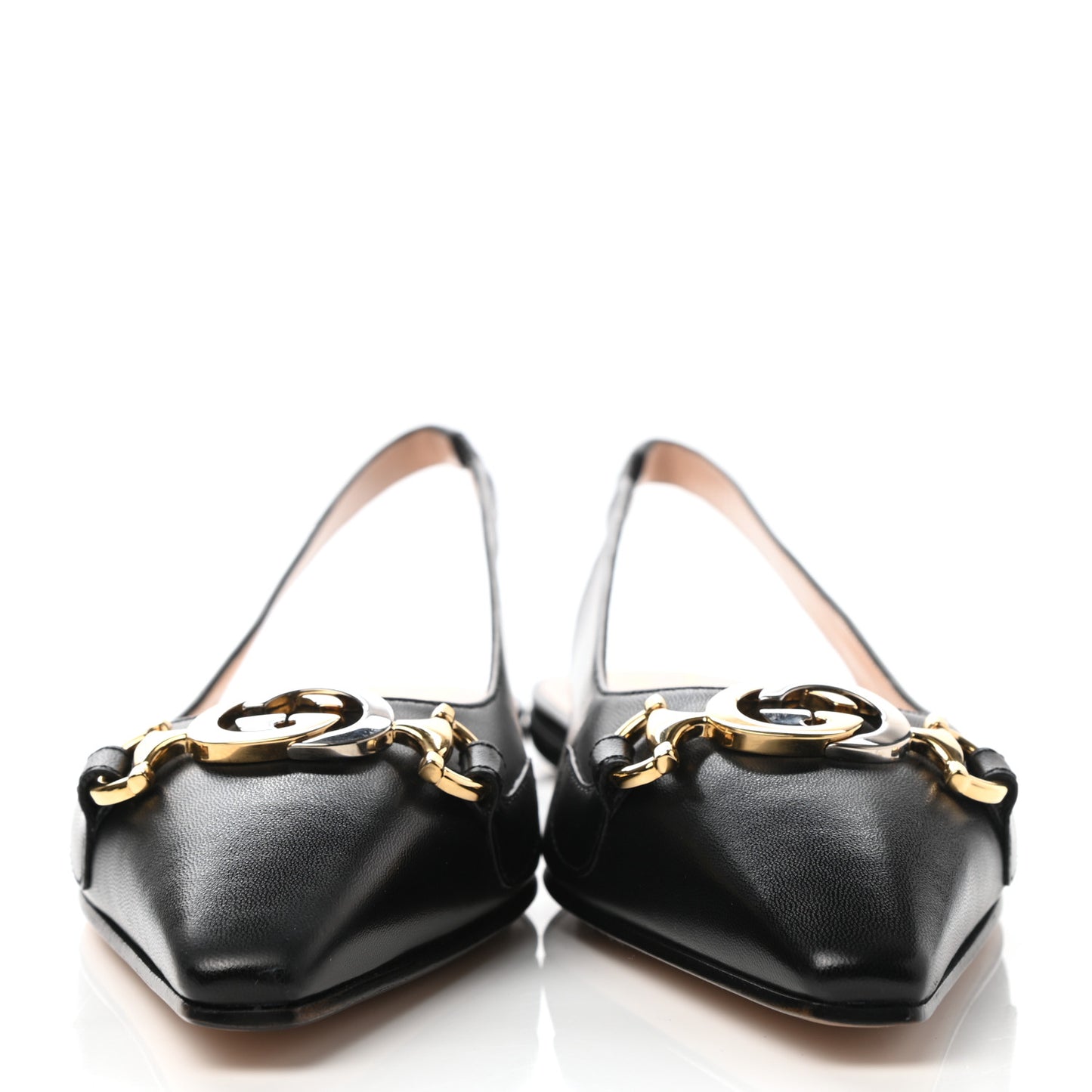 Malaga Kid Nappa Zumi Slingback Flats 36.5 Black