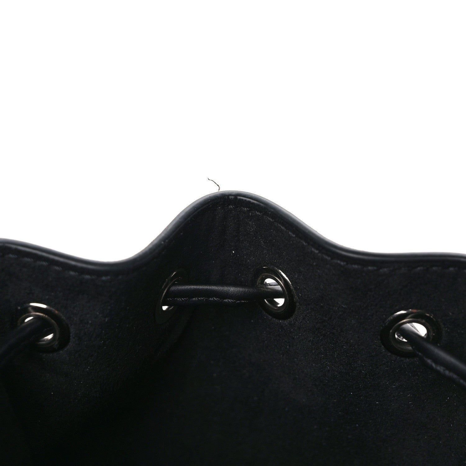 Fendi Vitello King F is Fendi Logo Embossed Mini Mon Tresor Bucket Bag Black 10 of 10