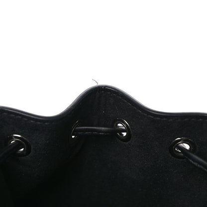 Fendi Vitello King F is Fendi Logo Embossed Mini Mon Tresor Bucket Bag Black 10 of 10