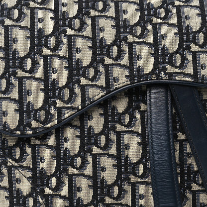 Christian Dior Oblique Saddle Bag Blue 8 of 10