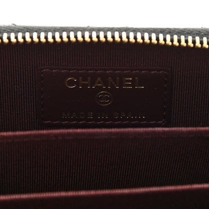 Chanel Caviar Quilted Zip Coin Purse Black 11 of 14