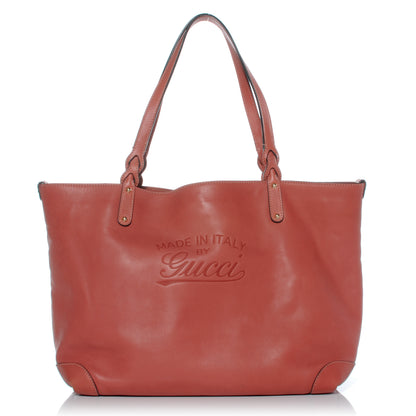 Gucci Leather Medium Craft Tote Coral 1 of 7