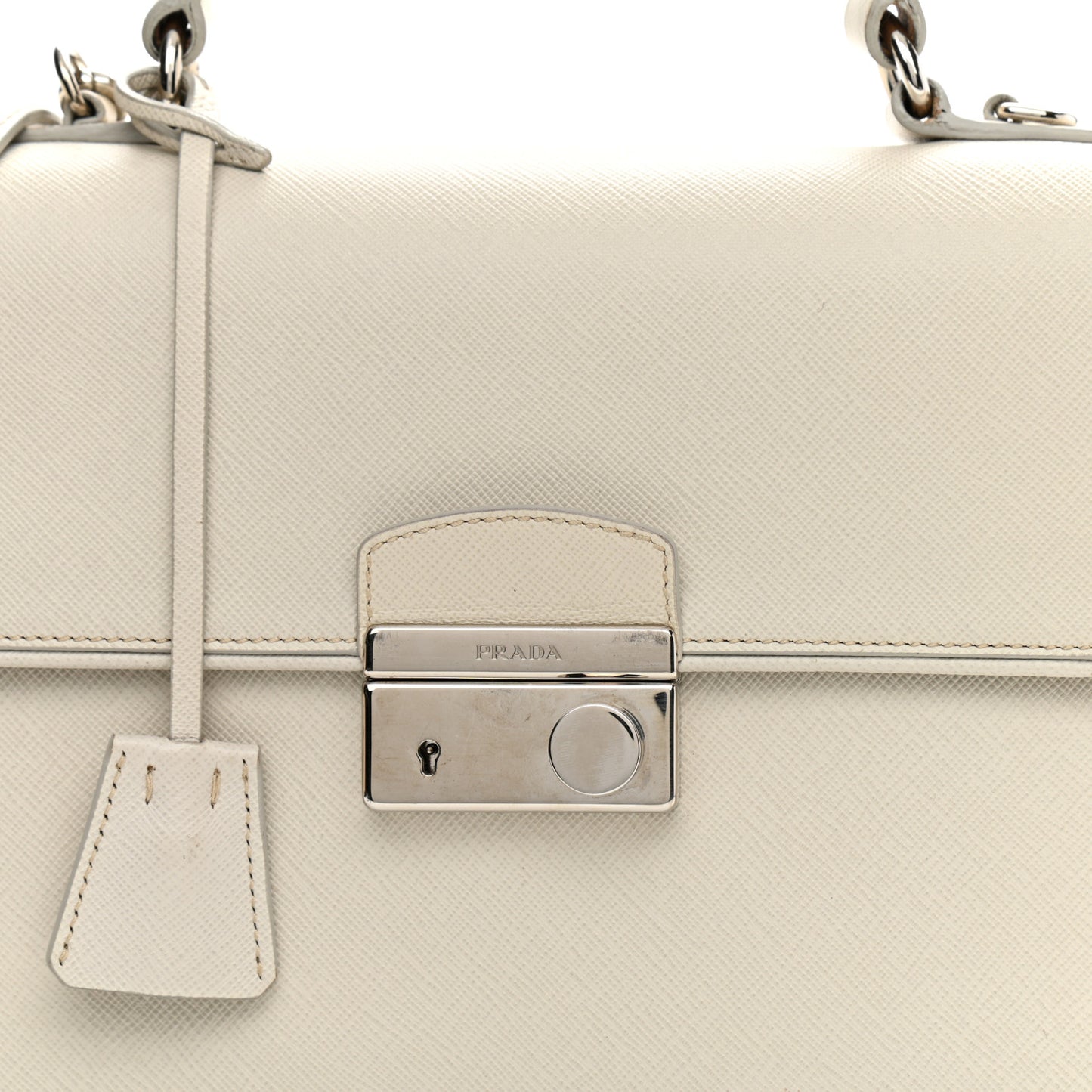Saffiano Lux Sound Top Handle Pomice