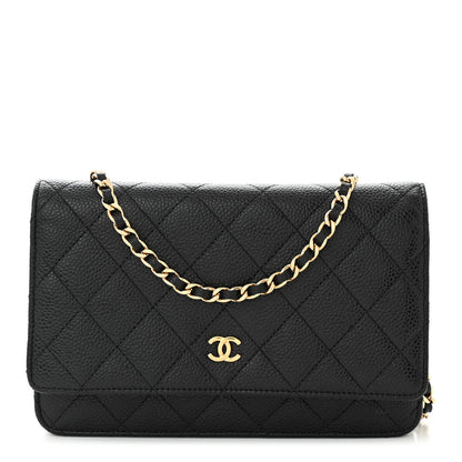 Chanel Caviar Quilted Wallet on Chain WOC Black 1 of 11