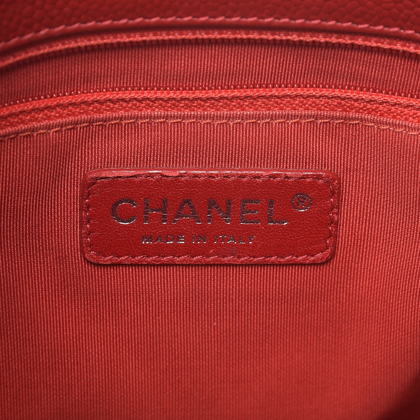 Caviar Quilted Grand Shopping Tote GST Red