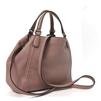 Gucci Pebbled Calfskin Small Soho Shoulder Bag Light Pink 3 of 12
