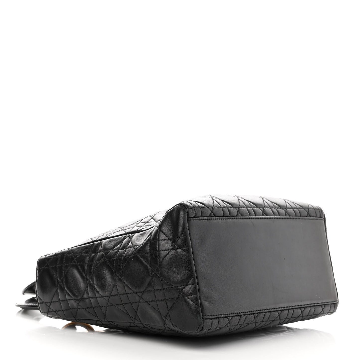 Lambskin Cannage Medium Lady Dior Black