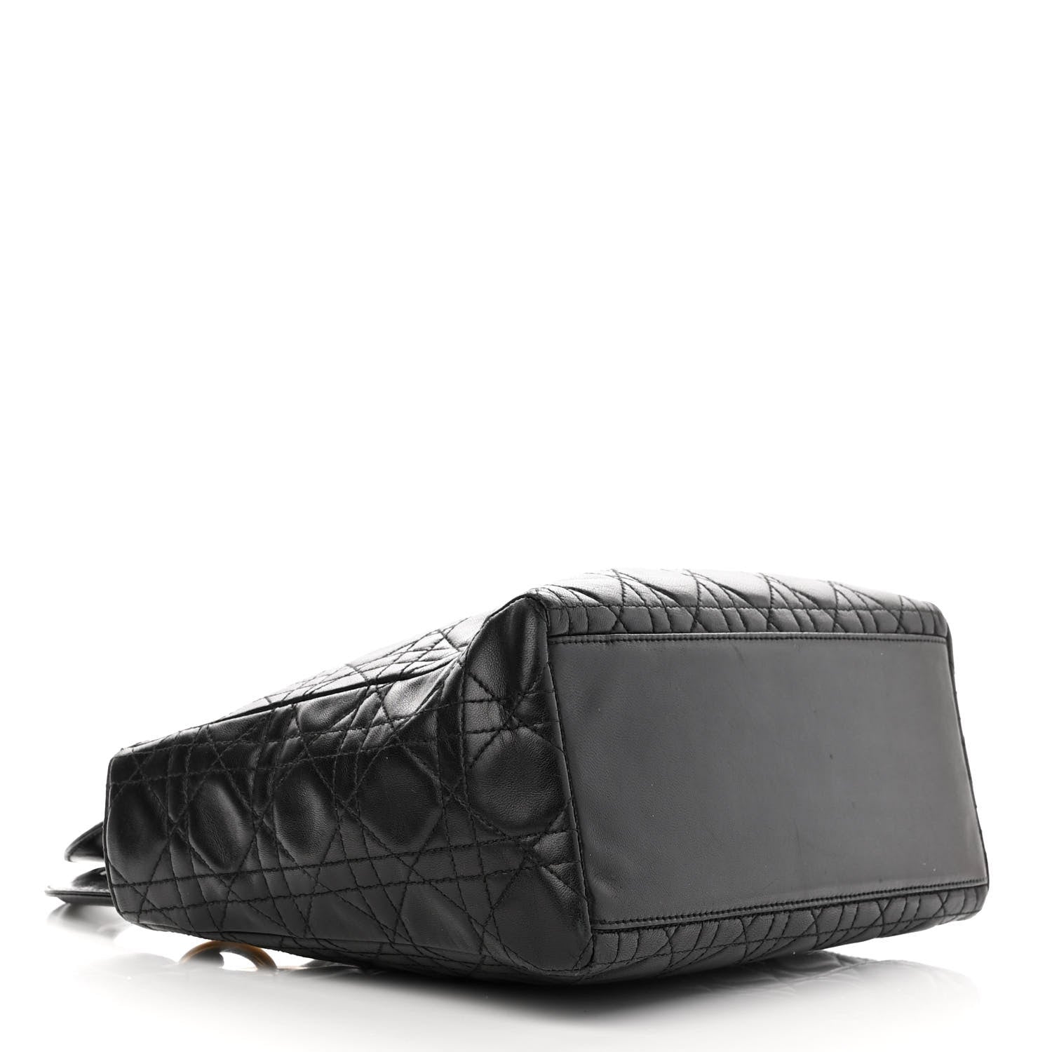 Christian Dior Lambskin Cannage Medium Lady Dior Black 4 of 11