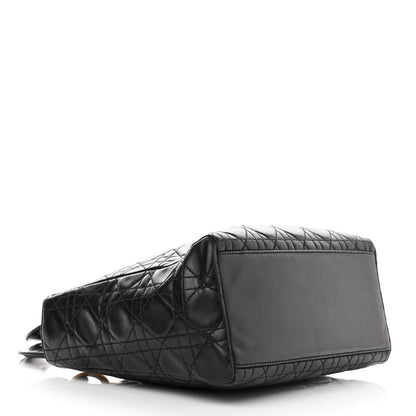 Christian Dior Lambskin Cannage Medium Lady Dior Black 4 of 11
