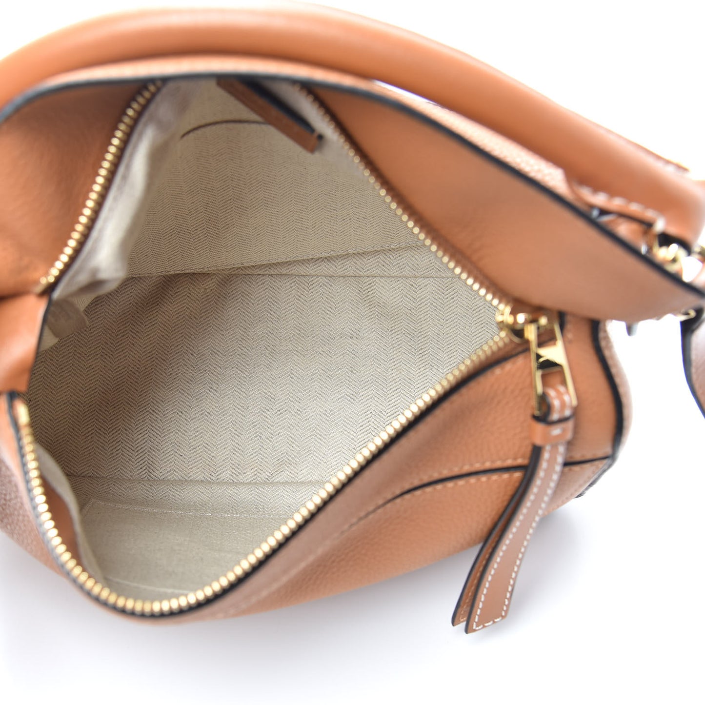 Calfskin Small Puzzle Bag Tan