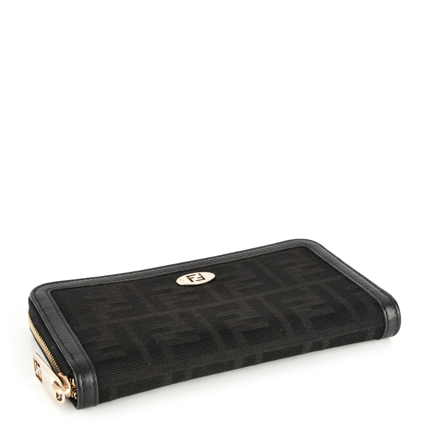 Canvas FF Zip Around Wallet Black