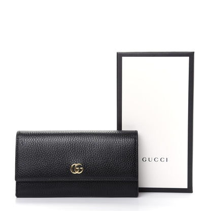 Gucci Dollar Calfskin GG Marmont Continental Wallet Black 8 of 8