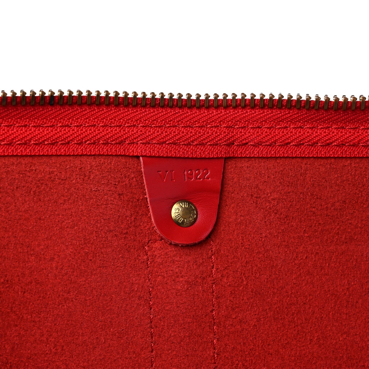 Louis Vuitton Epi Keepall 55 Castillan Red 6 of 16