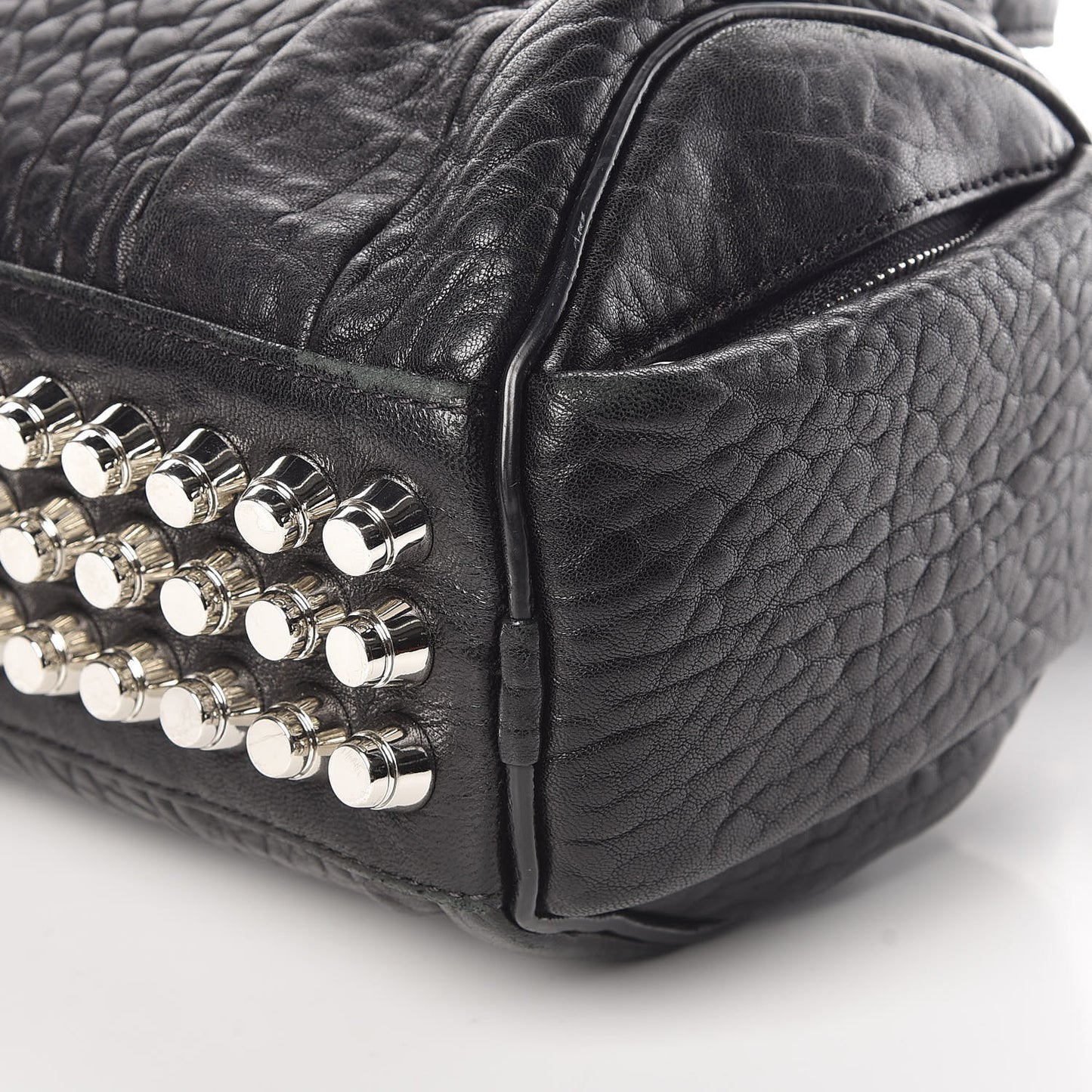 Pebbled Lambskin Mini Rockie Black Rhodium Hardware