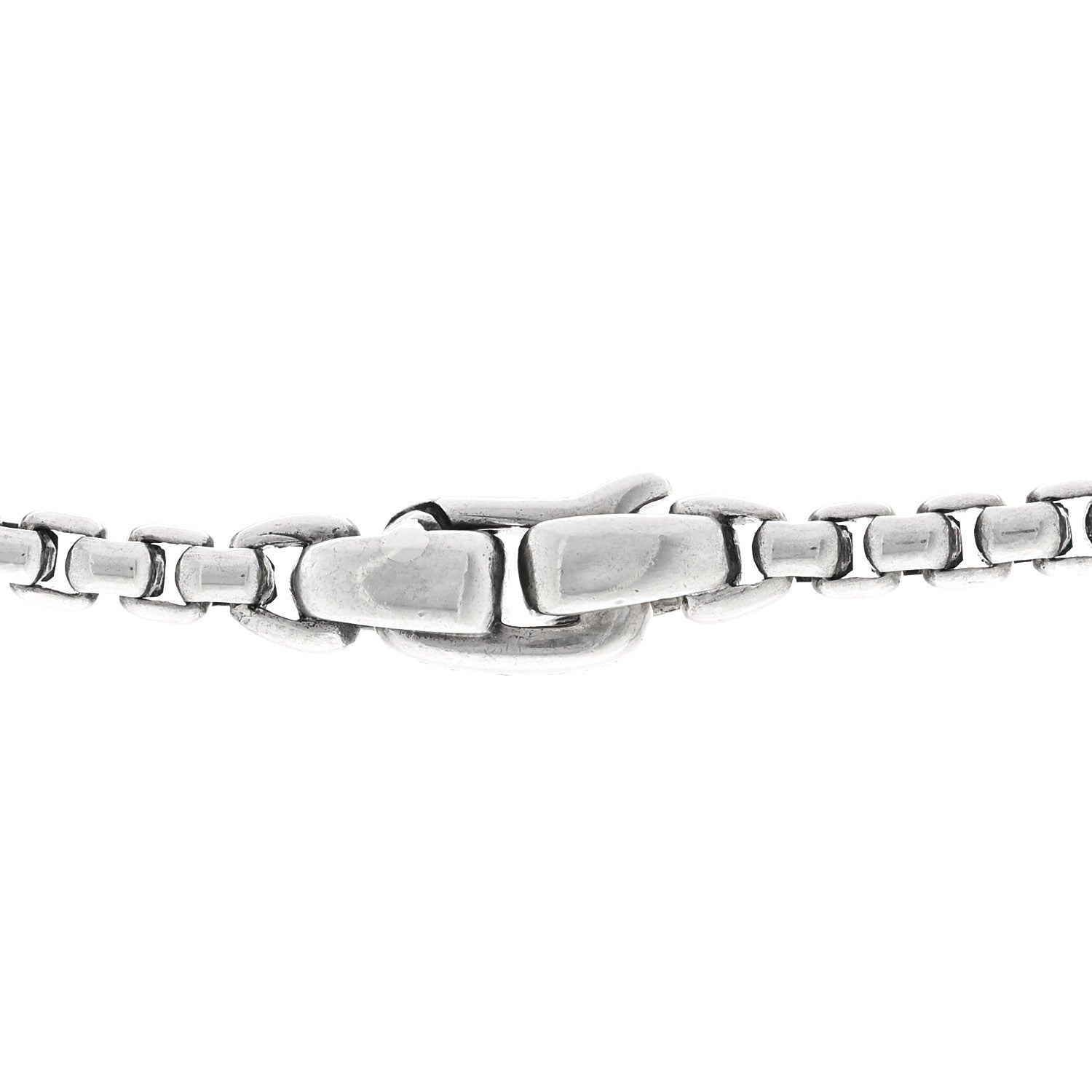 David Yurman Sterling Silver Diamond Streamline Cross Station Necklace 26" 4 of 5