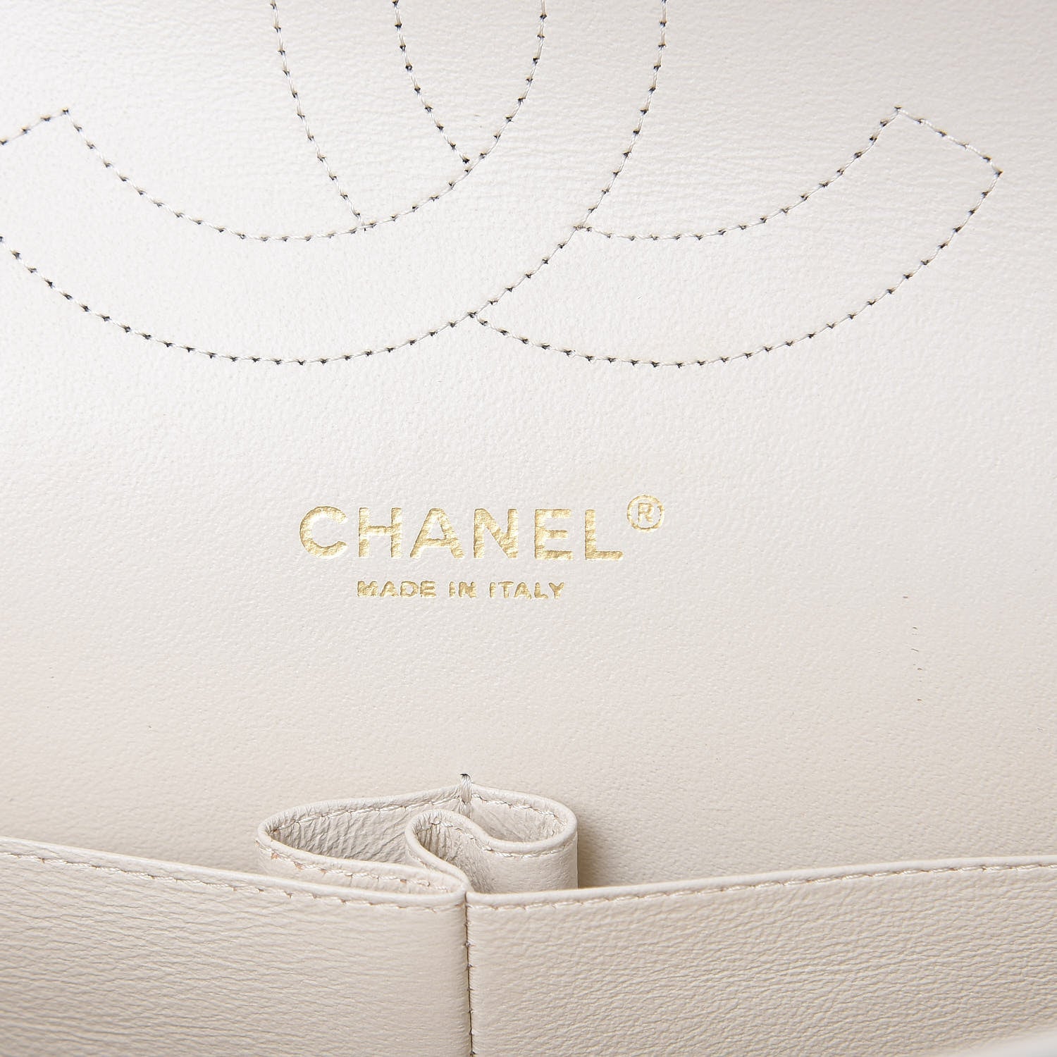 Chanel Caviar Quilted Jumbo Double Flap White 6 of 12
