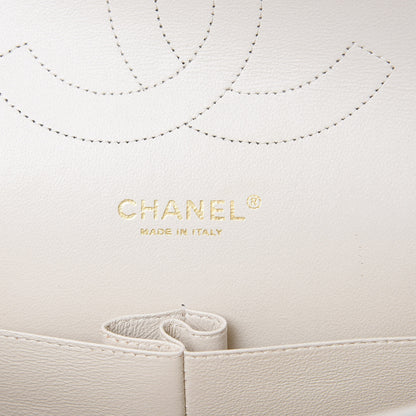 Chanel Caviar Quilted Jumbo Double Flap White 6 of 12