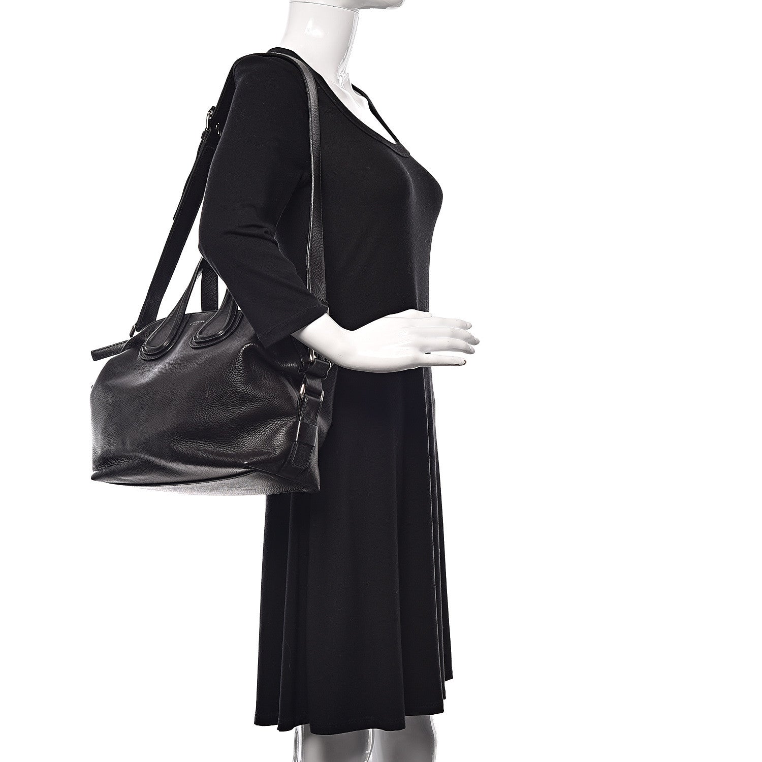 Givenchy Pebbled Calfskin Small Nightingale Black 2 of 10