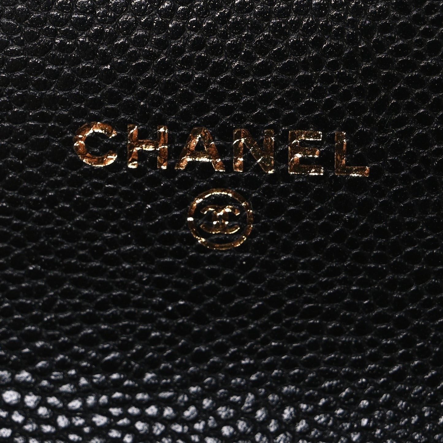 Caviar Quilted Flap Card Holder On Chain Black