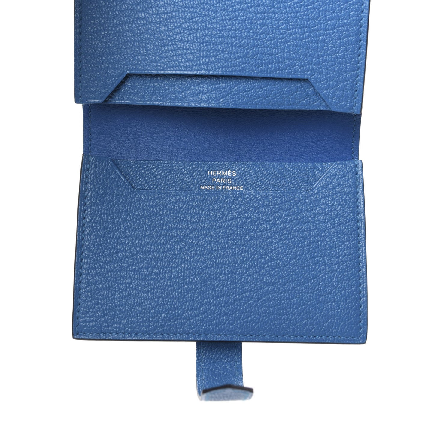 Chevre Mysore Bearn Card Holder Wallet Bleu Paradis