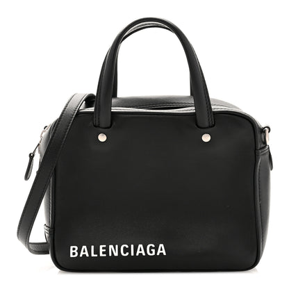 Balenciaga Shiny Day Calfskin XS Triangle Square Bag Black 1 of 11