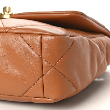 Chanel Lambskin Quilted Medium Chanel 19 Flap Brown 9 of 9