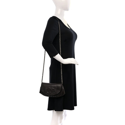 Chanel Caviar Half Moon Wallet On Chain WOC Brown 2 of 10