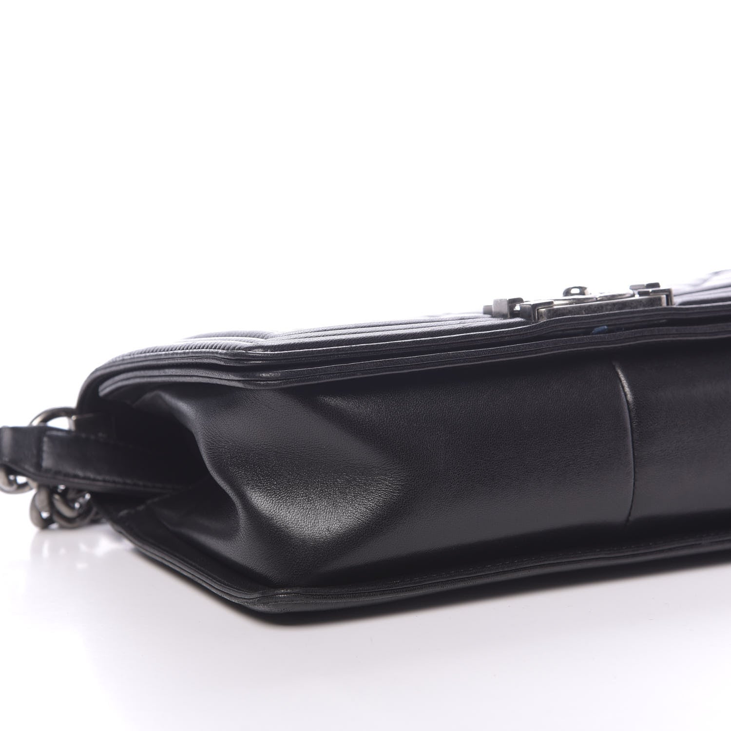 Chanel Lambskin Quilted Medium Boy Flap Black 8 of 15