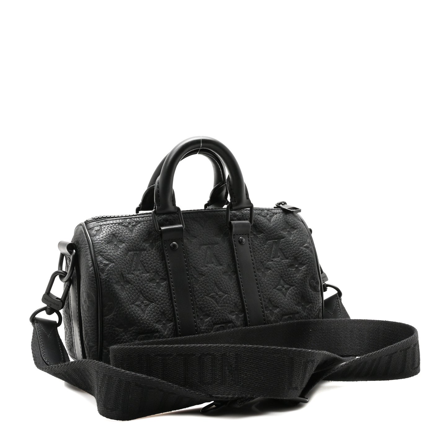 Monogram Taurillon Keepall Bandouliere 25 Black