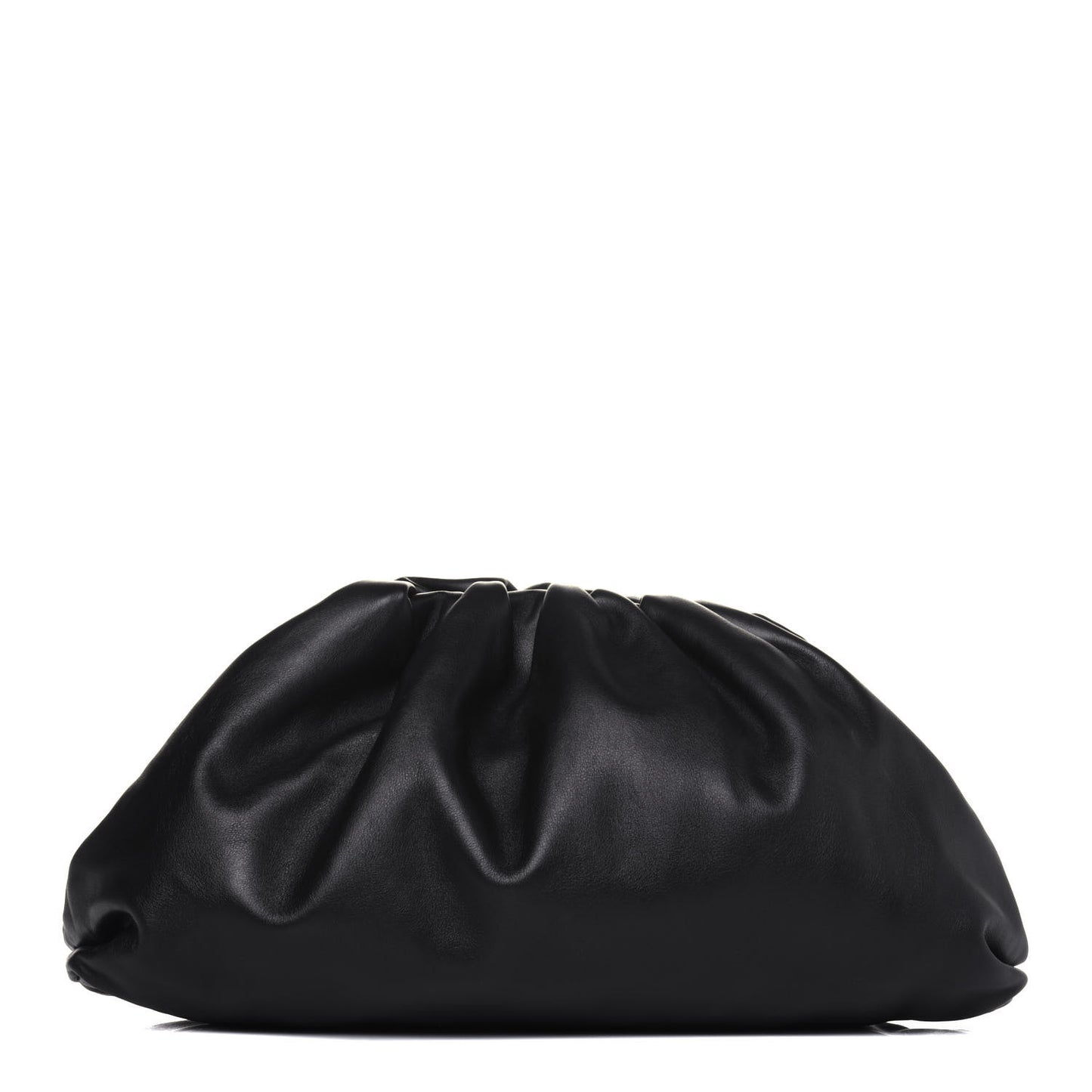Smooth Butter Calf The Pouch Oversized Clutch Black