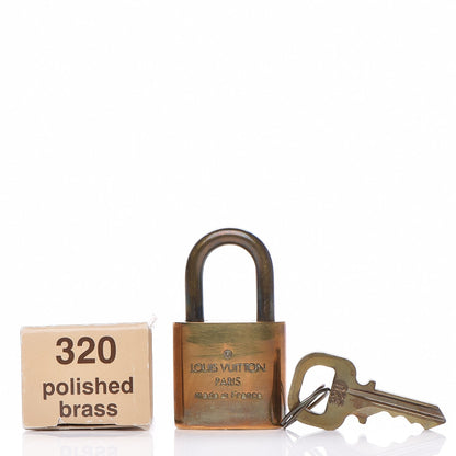 Louis Vuitton Brass Lock and Key Set #320 2 of 4