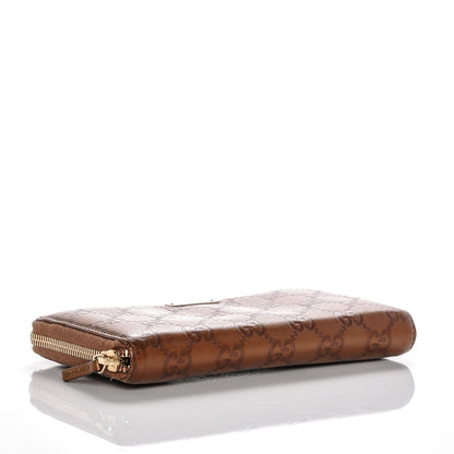 Gucci Guccissima Zip Around Wallet Bronze 4 of 6